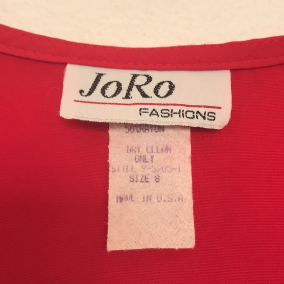 Vintage 90’s Red Button Down Vest Size 8 - Picture 4 of 4